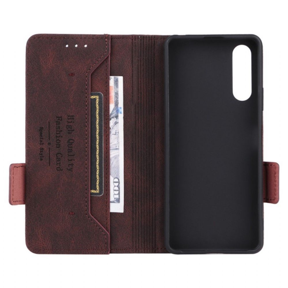 Flip Case Für Sony Xperia 10 IV Dezente Eleganz