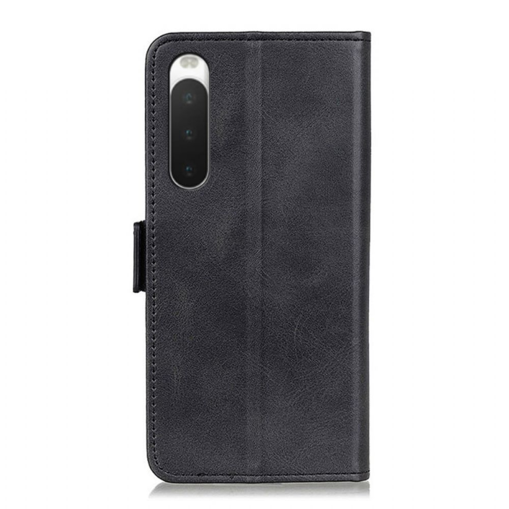 Flip Case Für Sony Xperia 10 IV Doppelverschluss