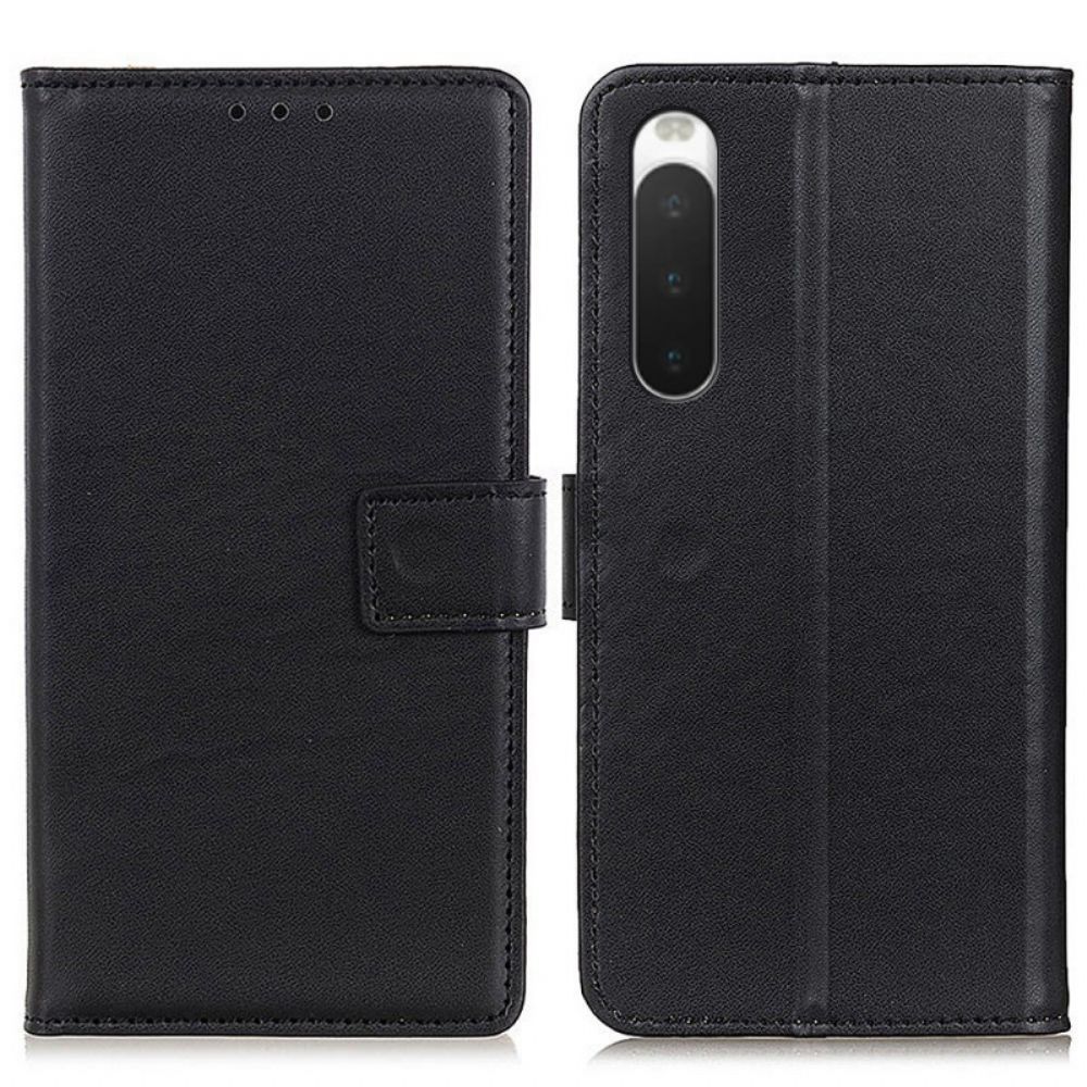 Flip Case Für Sony Xperia 10 IV Einfaches Kunstleder