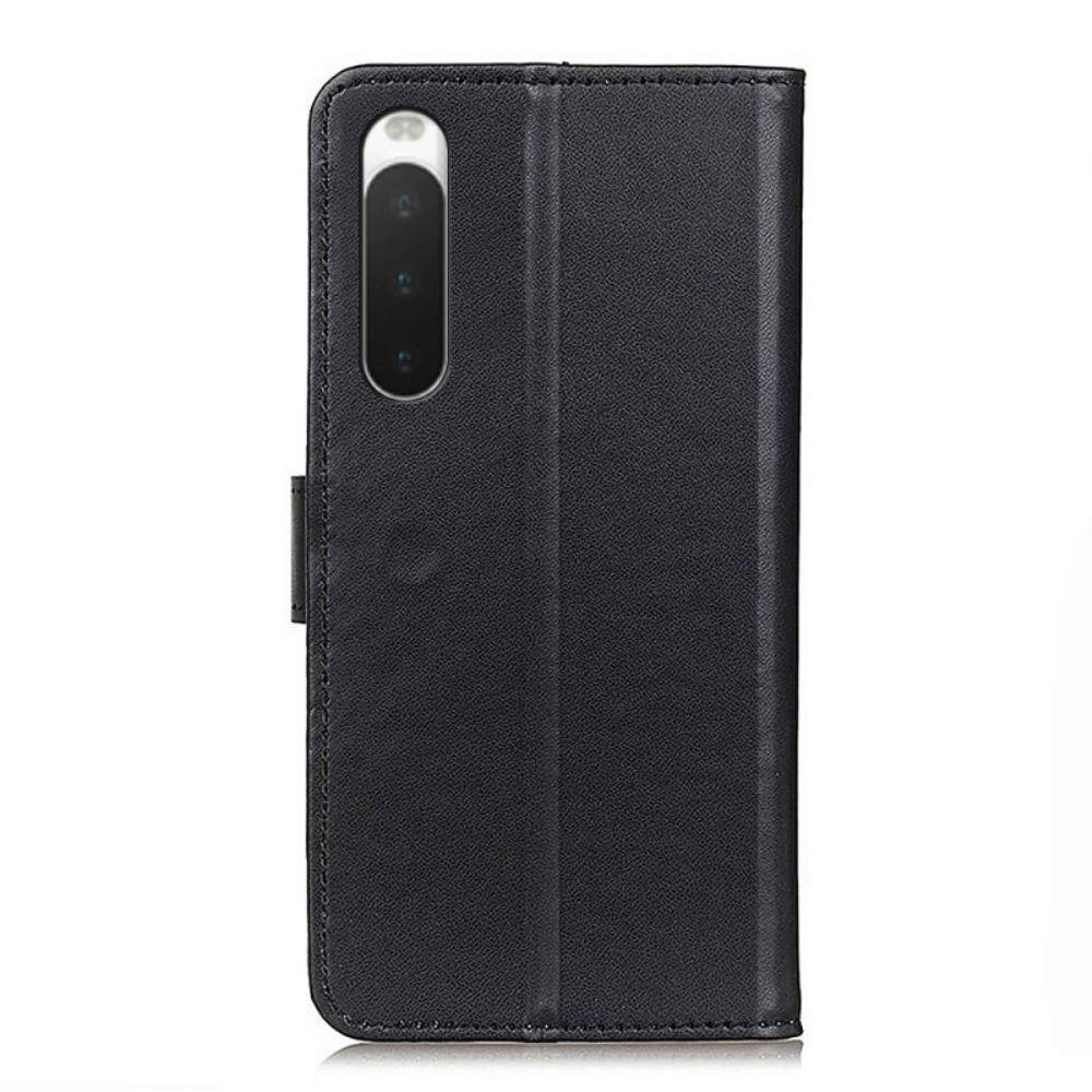 Flip Case Für Sony Xperia 10 IV Einfaches Kunstleder