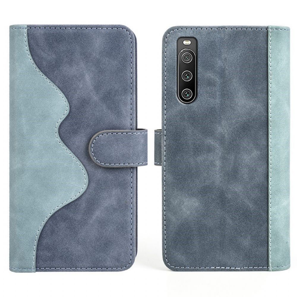 Flip Case Für Sony Xperia 10 IV Grafikmuster