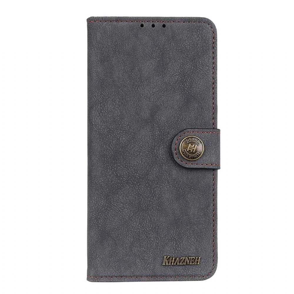 Flip Case Für Sony Xperia 10 IV Vintage Spaltleder Khazneh