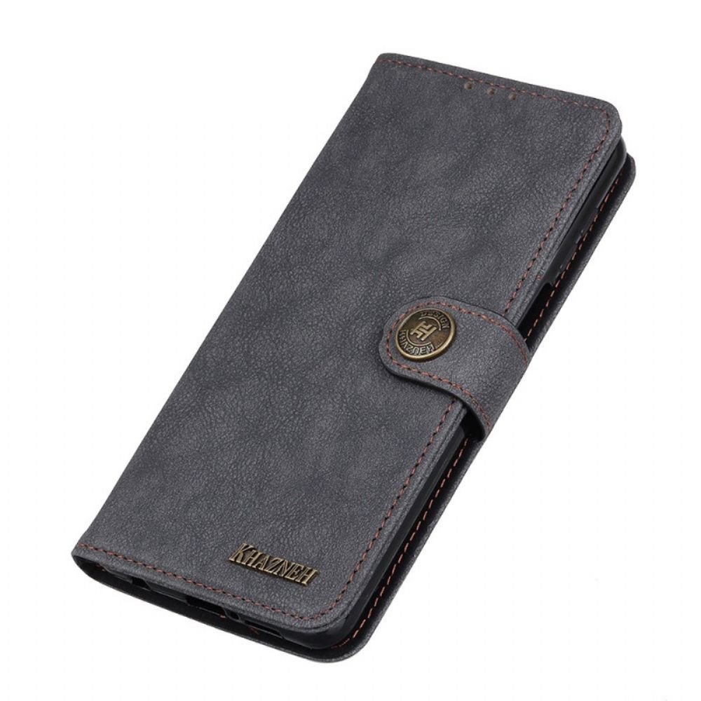 Flip Case Für Sony Xperia 10 IV Vintage Spaltleder Khazneh