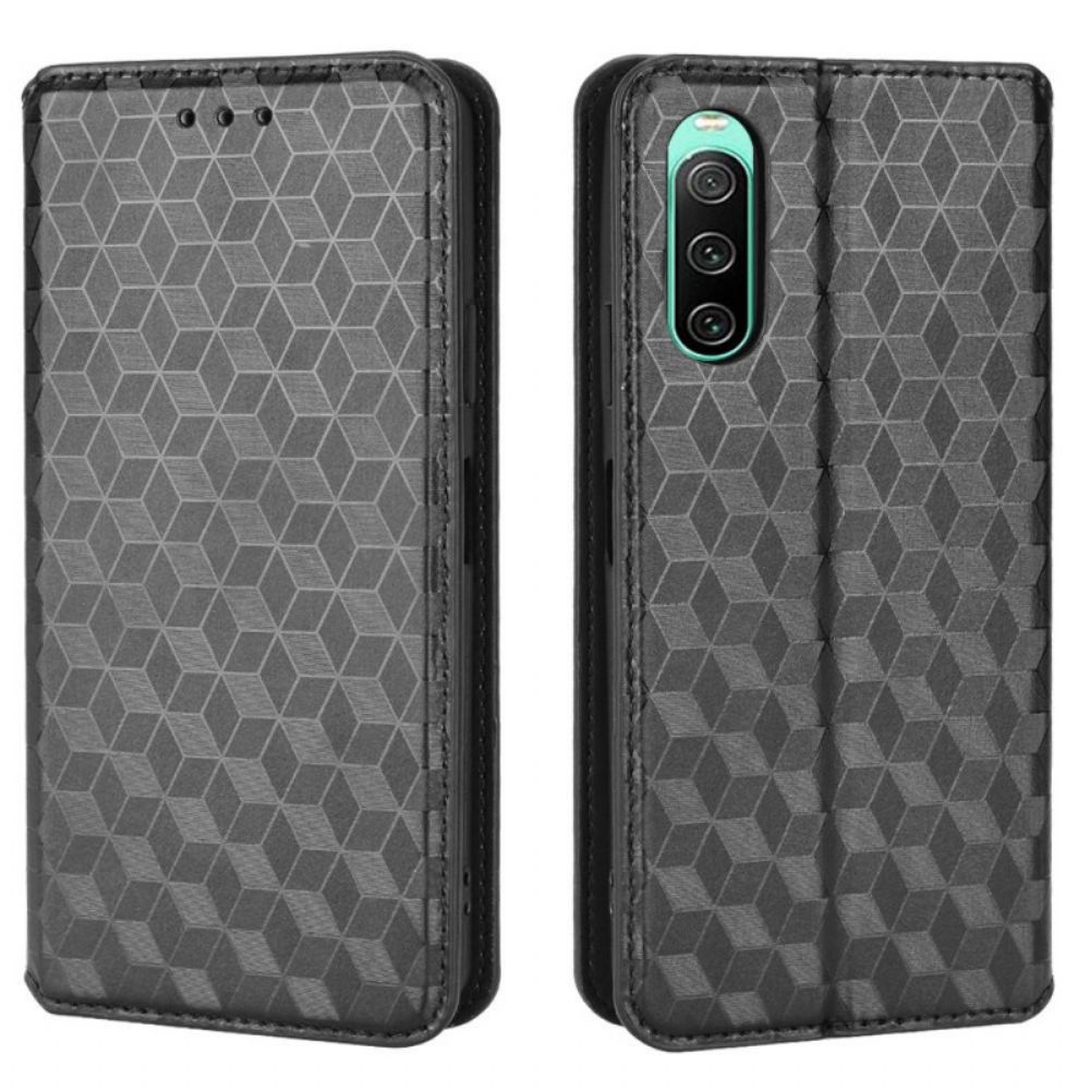 Schutzhülle Für Sony Xperia 10 IV Flip Case 3d-würfel