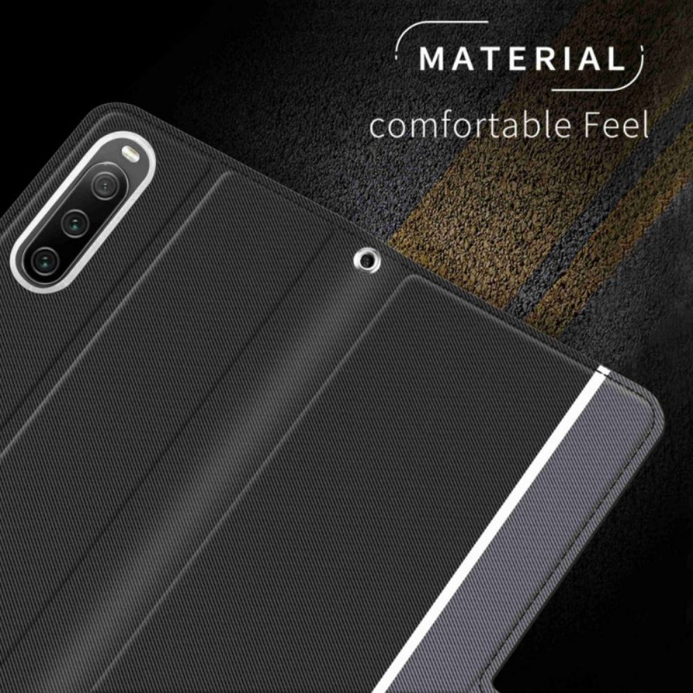 Schutzhülle Für Sony Xperia 10 IV Flip Case Bicolor Baiyu