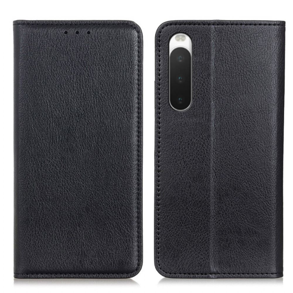 Schutzhülle Für Sony Xperia 10 IV Flip Case Litchi-spaltleder