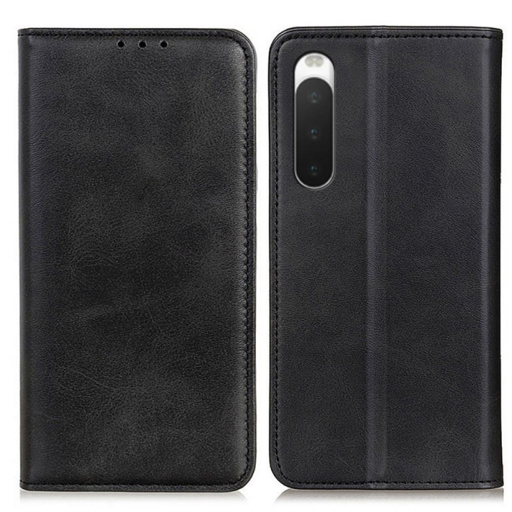 Schutzhülle Für Sony Xperia 10 IV Flip Case Spaltleder