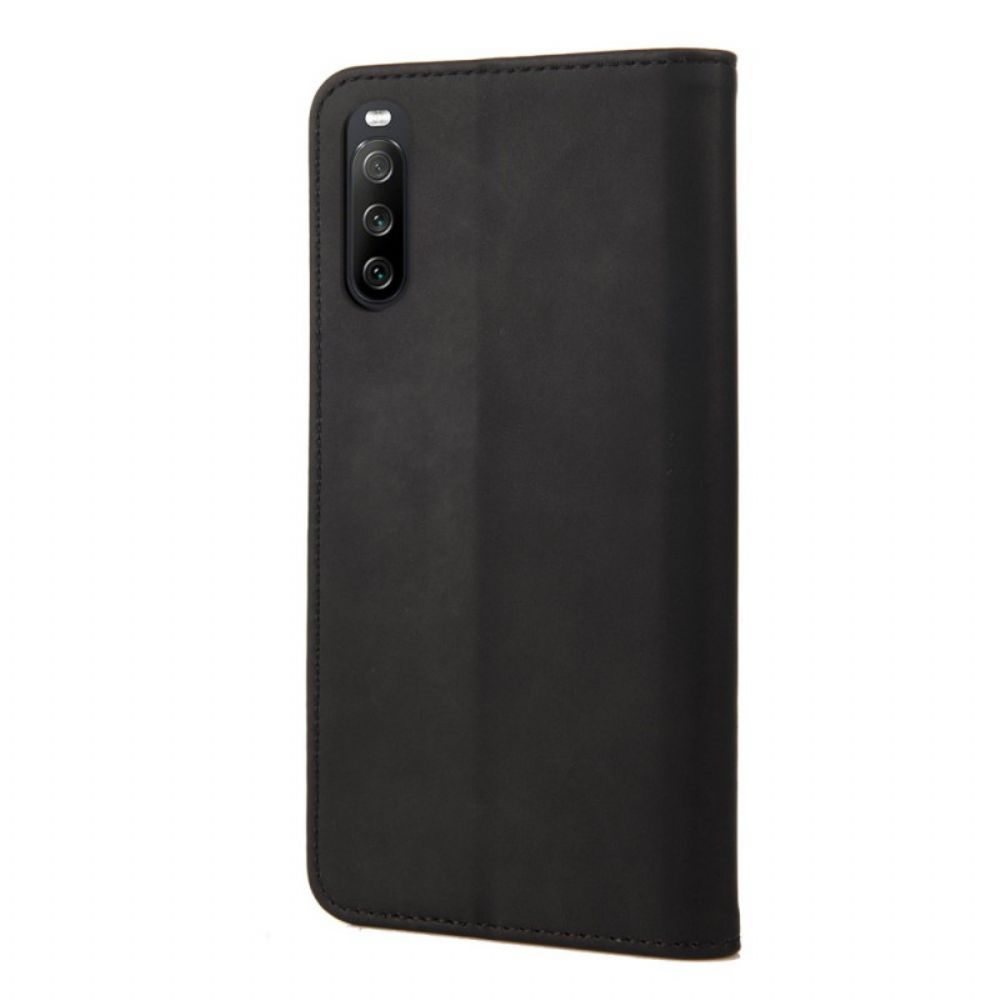 Schutzhülle Für Sony Xperia 10 IV Flip Case Zweifarbig