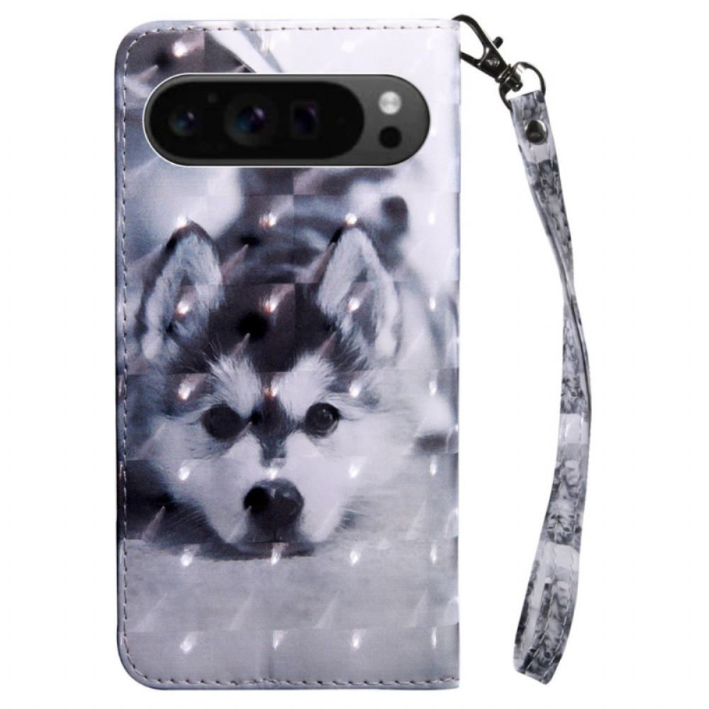 Lederhüllen Google Pixel 9 Pro Husky Mit Riemen