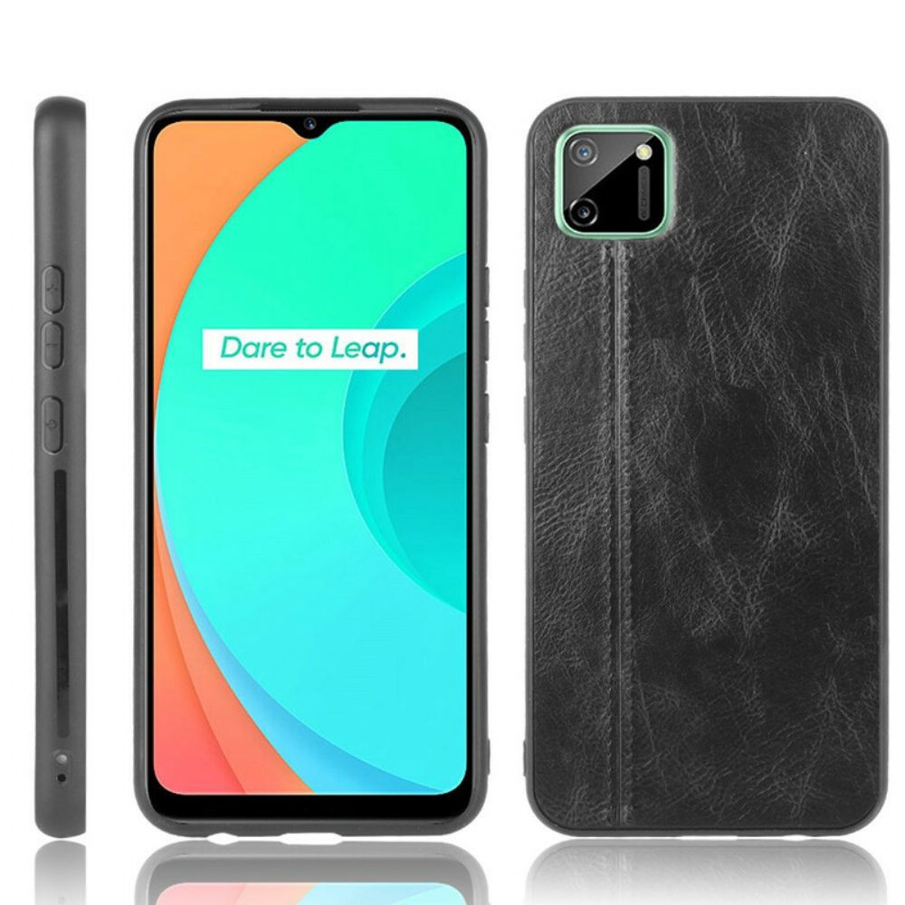 Handyhülle Für Realme C11 Style Ledernähte