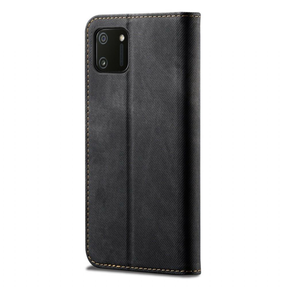 Schutzhülle Für Realme C11 Flip Case Jeans-textur Aus Lederimitat