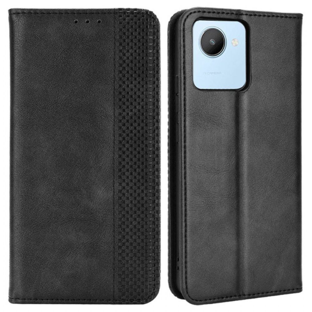 Schutzhülle Für Realme C30 Flip Case Vintage-stil