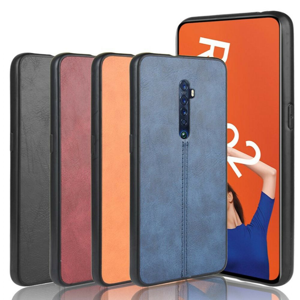 Handyhülle Für Oppo Reno 2 Style Ledernähte