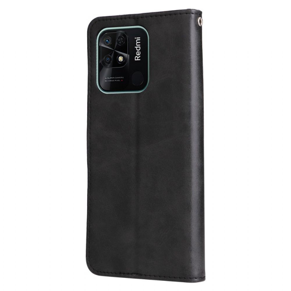 Flip Case Für Xiaomi Redmi 10C Geldbeutel