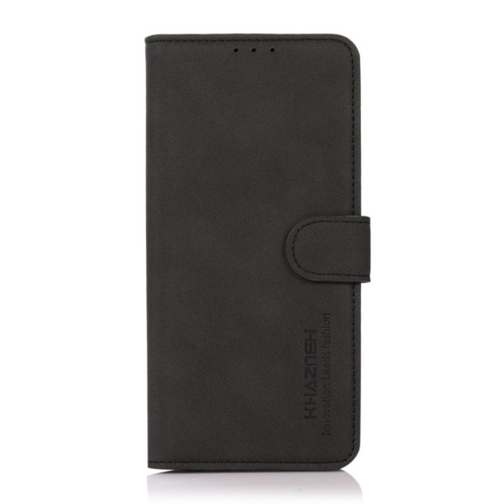 Flip Case Für Xiaomi Redmi 10C Khazneh Modischer Ledereffekt