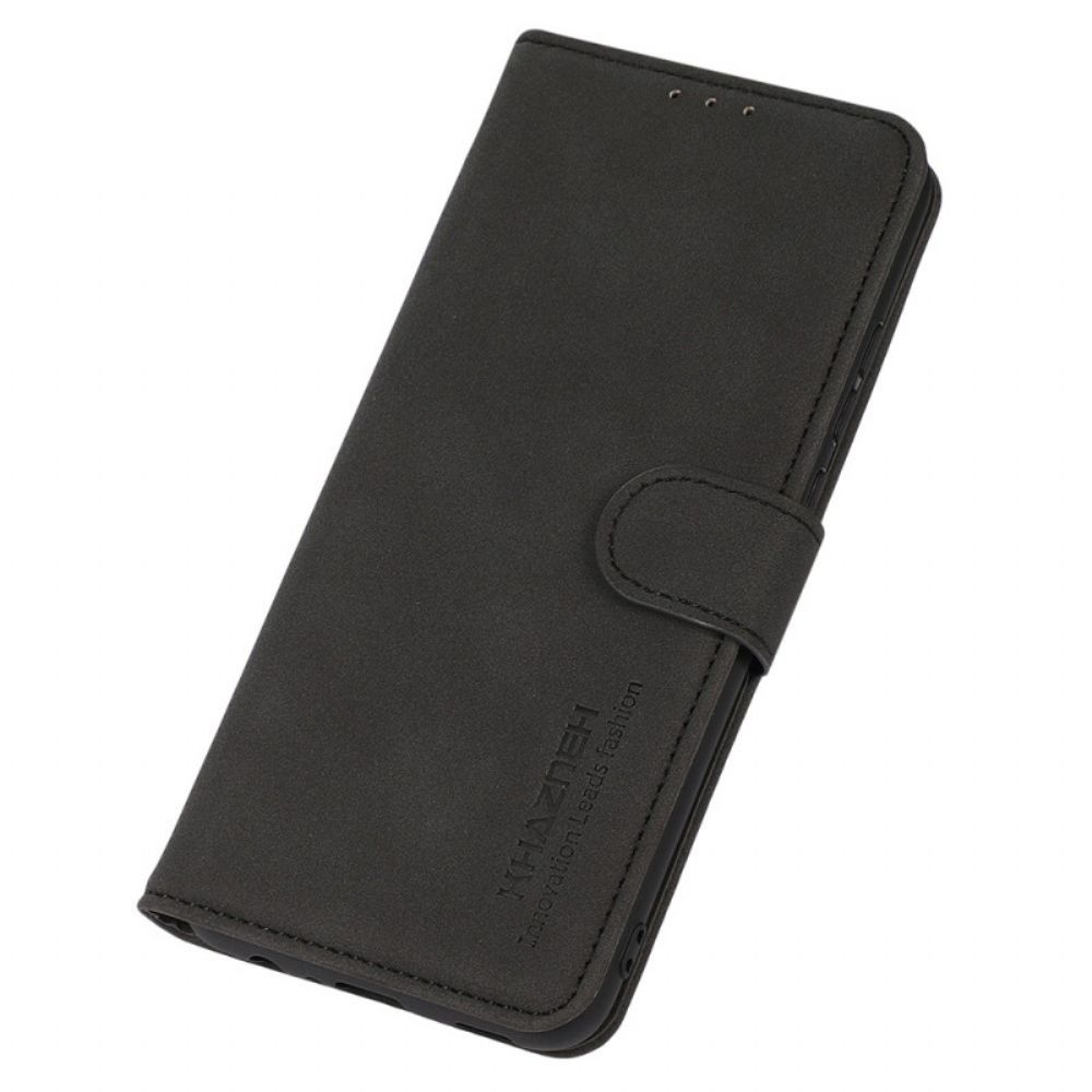 Flip Case Für Xiaomi Redmi 10C Khazneh Modischer Ledereffekt