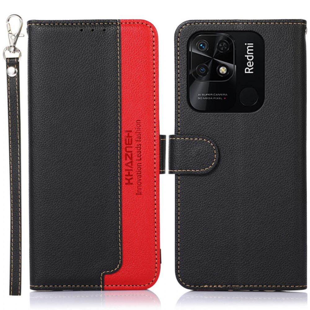 Flip Case Für Xiaomi Redmi 10C Liche Style Rfid Khazneh