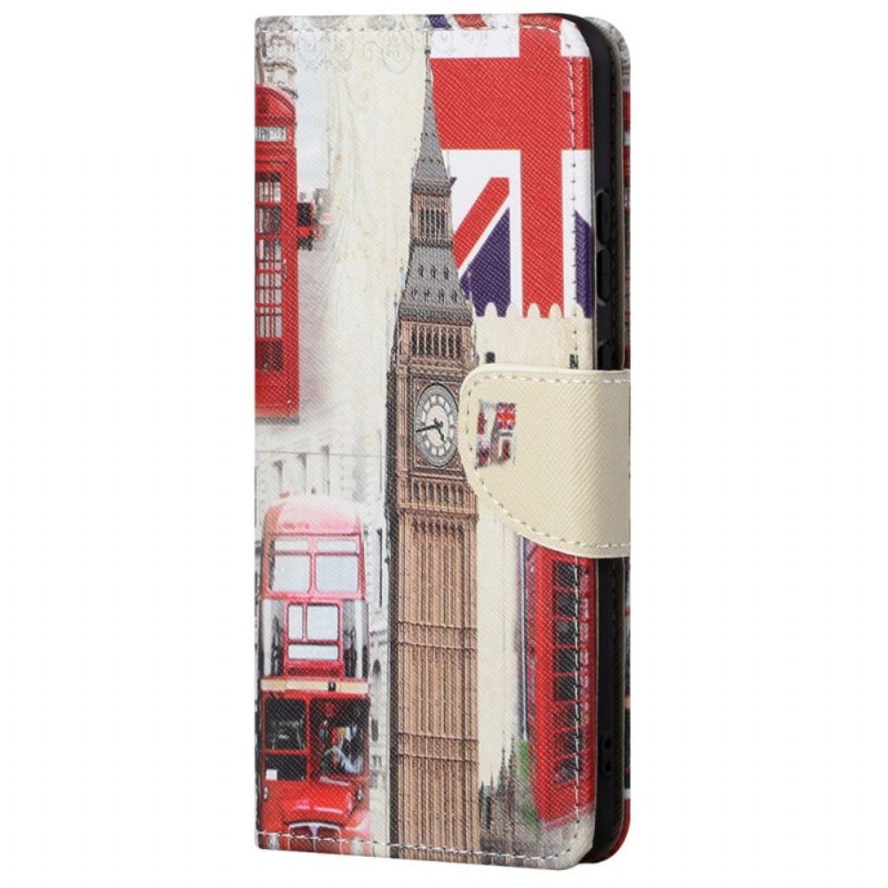 Flip Case Für Xiaomi Redmi 10C Londoner Leben