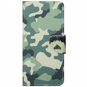 Flip Case Für Xiaomi Redmi 10C Militärische Tarnung