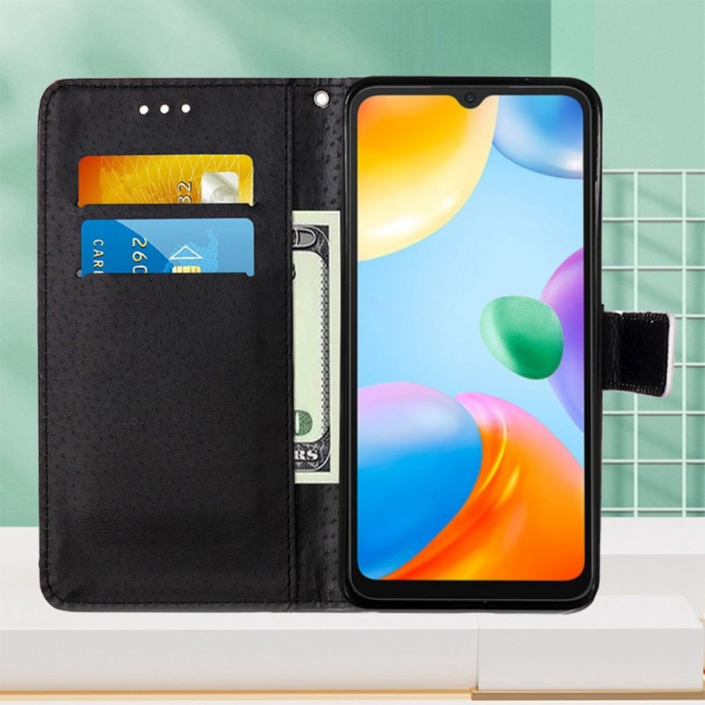 Flip Case Für Xiaomi Redmi 10C Mit Kordel Tanga-kätzchen-traum