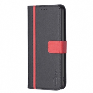 Flip Case Für Xiaomi Redmi 10C Texturiertes Kunstleder Binfen Color