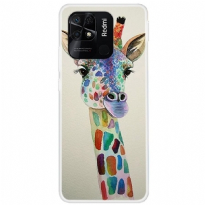 Handyhülle Für Xiaomi Redmi 10C Hübsche Giraffe