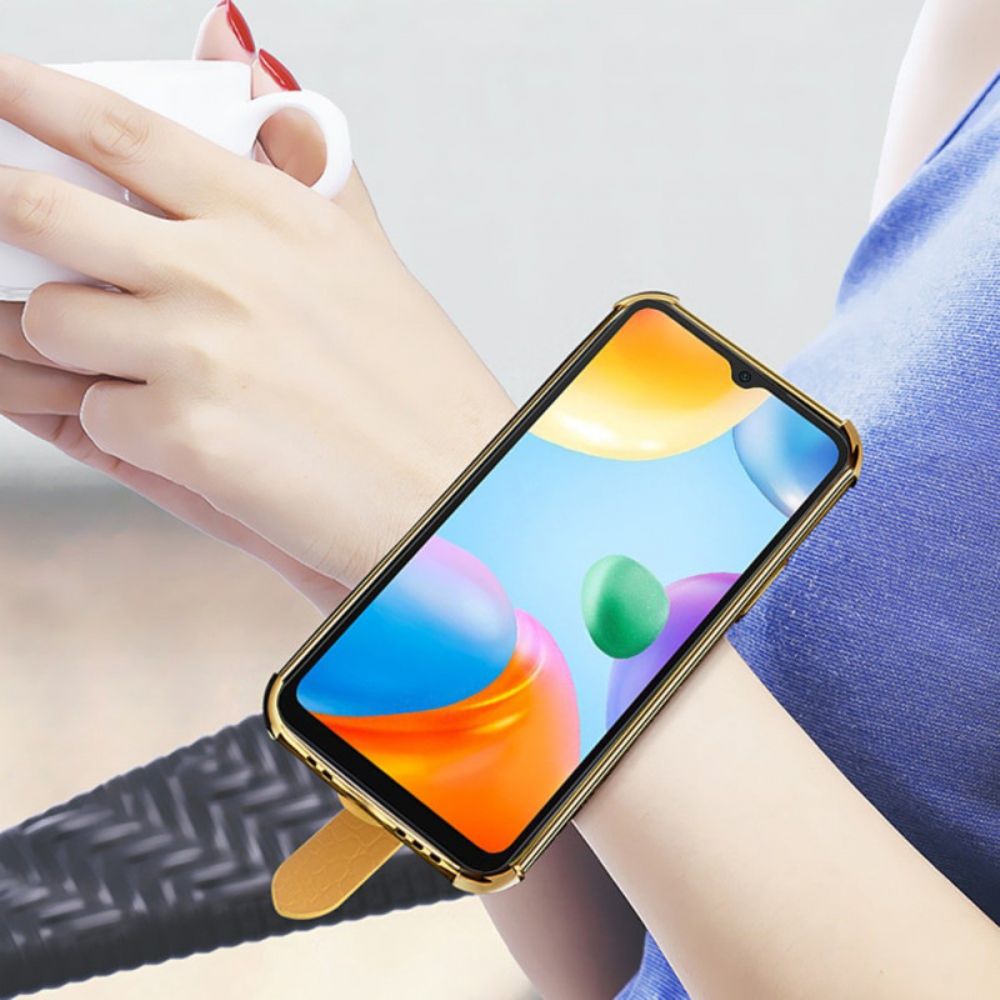 Handyhülle Für Xiaomi Redmi 10C Kroko-armband