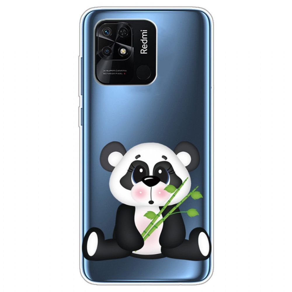 Handyhülle Für Xiaomi Redmi 10C Transparenter Hübscher Panda