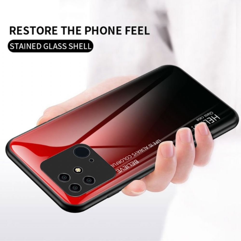 Hülle Für Xiaomi Redmi 10C Hallo Tempered Glass