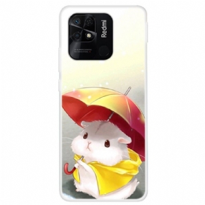 Hülle Für Xiaomi Redmi 10C Hamster Im Regen