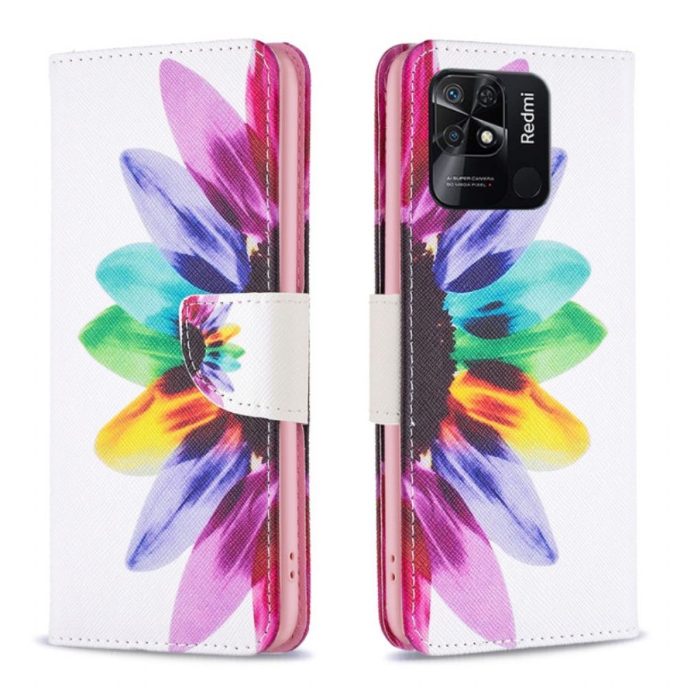 Lederhüllen Für Xiaomi Redmi 10C Aquarell Blume