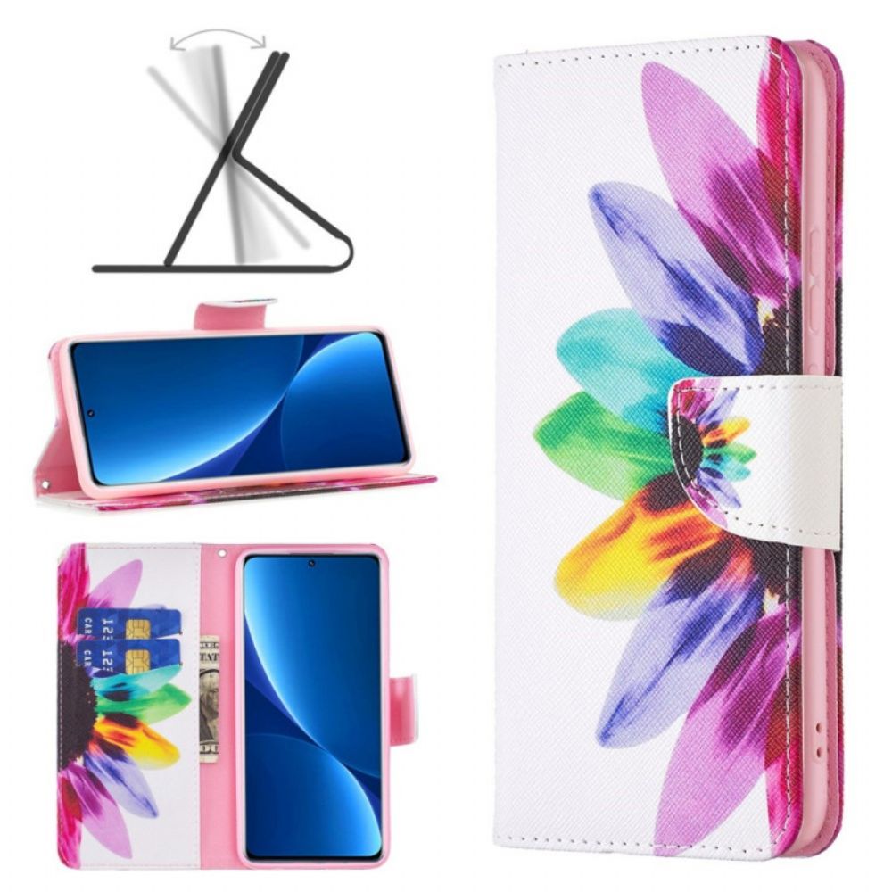 Lederhüllen Für Xiaomi Redmi 10C Aquarell Blume