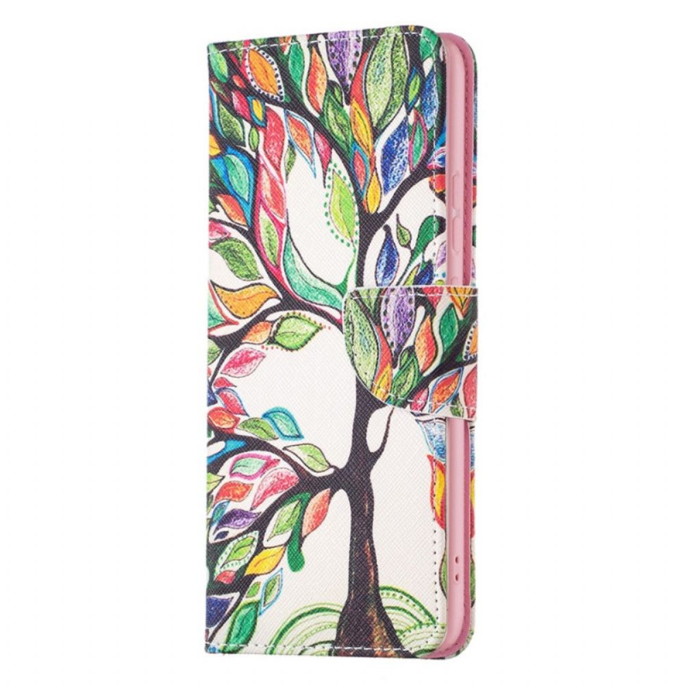 Lederhüllen Für Xiaomi Redmi 10C Aquarellbaum