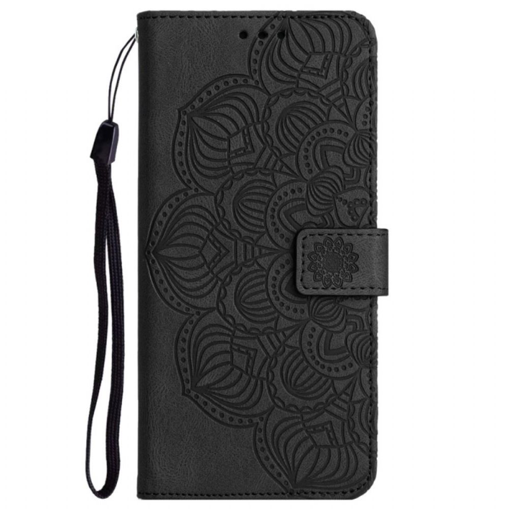 Lederhüllen Für Xiaomi Redmi 10C Mit Kordel Tanga-mandala