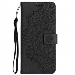 Lederhüllen Für Xiaomi Redmi 10C Mit Kordel Tanga-mandala