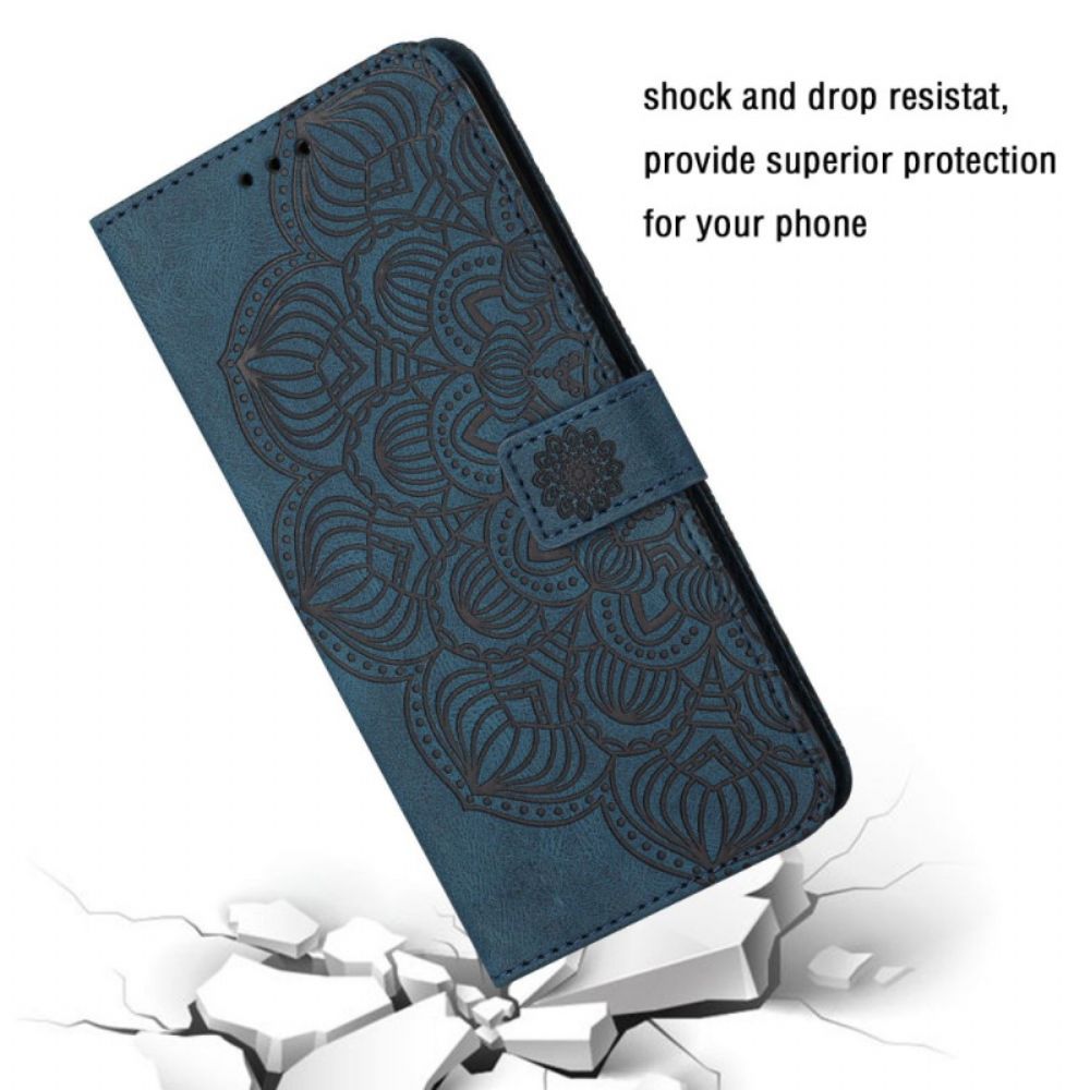 Lederhüllen Für Xiaomi Redmi 10C Mit Kordel Tanga-mandala