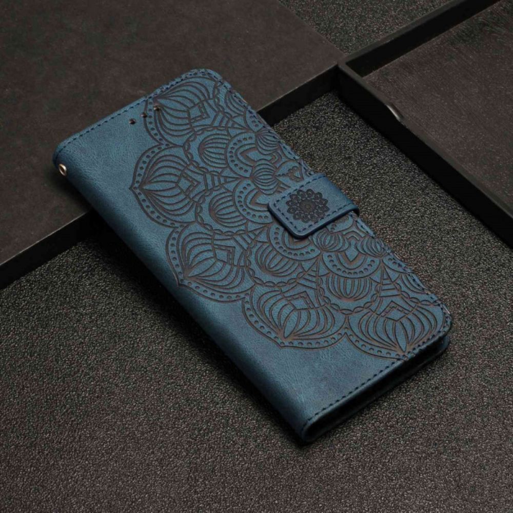 Lederhüllen Für Xiaomi Redmi 10C Mit Kordel Tanga-mandala