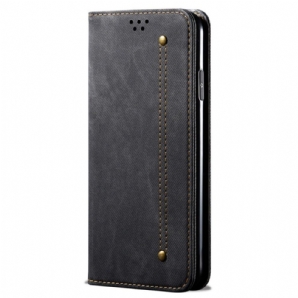 Schutzhülle Für Xiaomi Redmi 10C Flip Case Jeansstoff