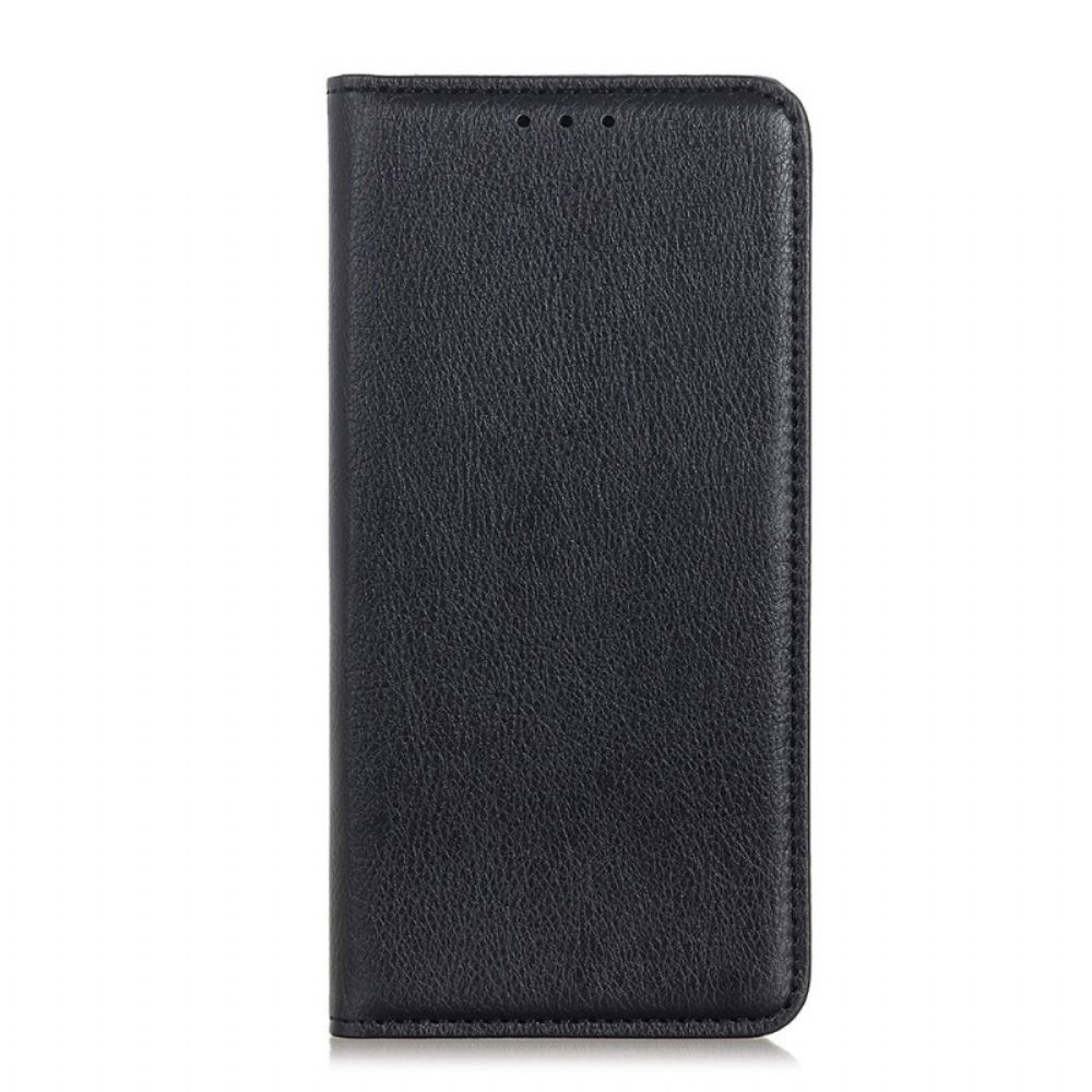 Schutzhülle Für Xiaomi Redmi 10C Flip Case Litchi Spaltlederstruktur