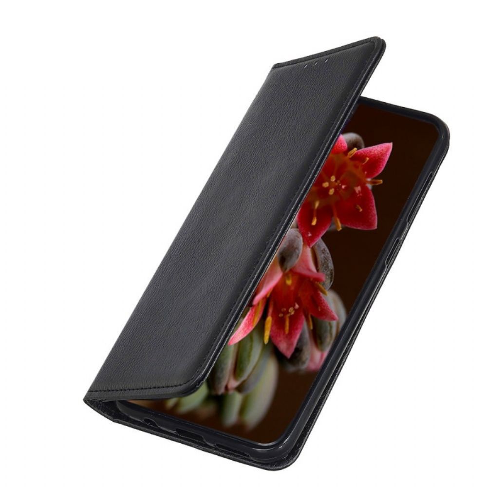 Schutzhülle Für Xiaomi Redmi 10C Flip Case Litchi Spaltlederstruktur