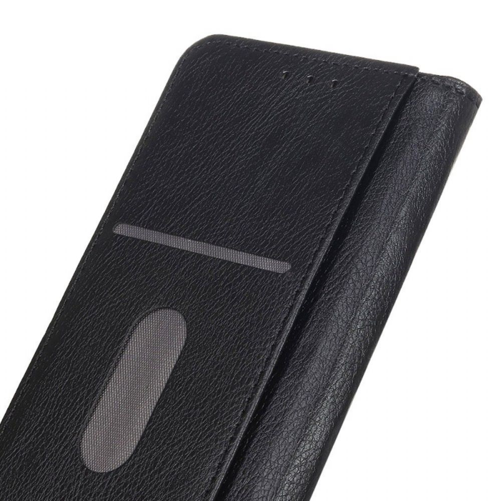 Schutzhülle Für Xiaomi Redmi 10C Flip Case Litchi Spaltlederstruktur