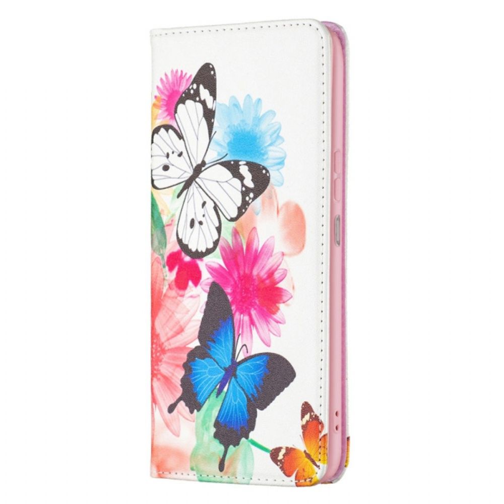 Schutzhülle Für Xiaomi Redmi 10C Flip Case Schmetterlinge