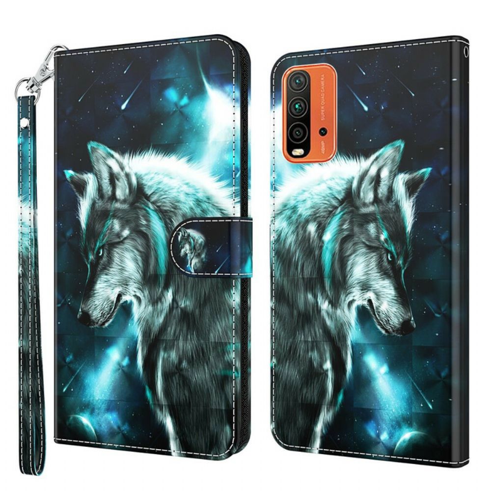 Flip Case Für Xiaomi Redmi 9T Majestätischer Wolf