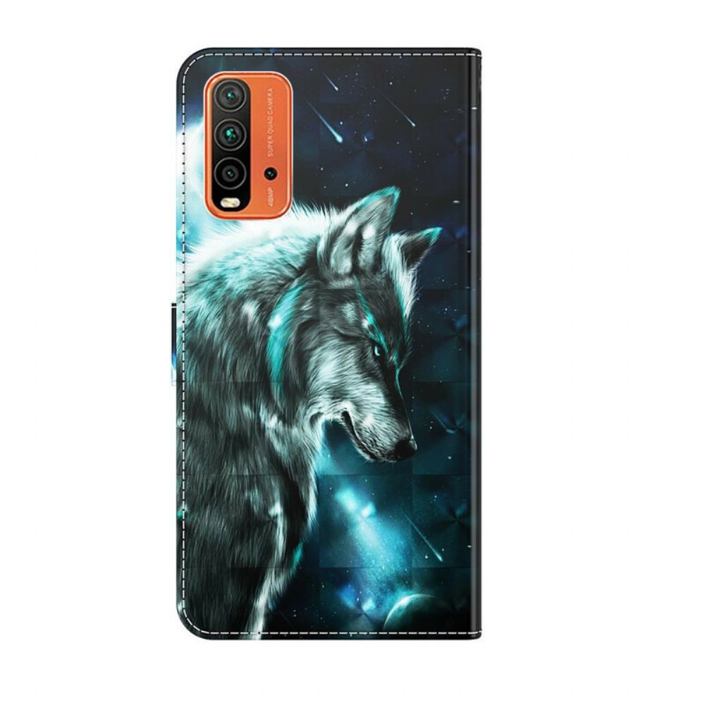 Flip Case Für Xiaomi Redmi 9T Majestätischer Wolf