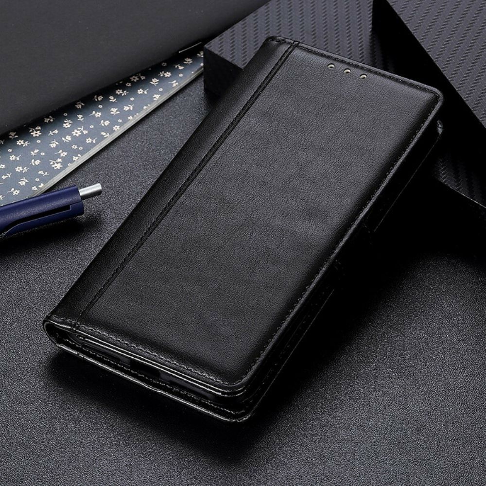 Flip Case Für Xiaomi Redmi 9T Version Aus Spaltleder