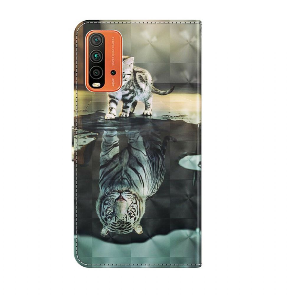 Lederhüllen Für Xiaomi Redmi 9T Ernst Der Tiger