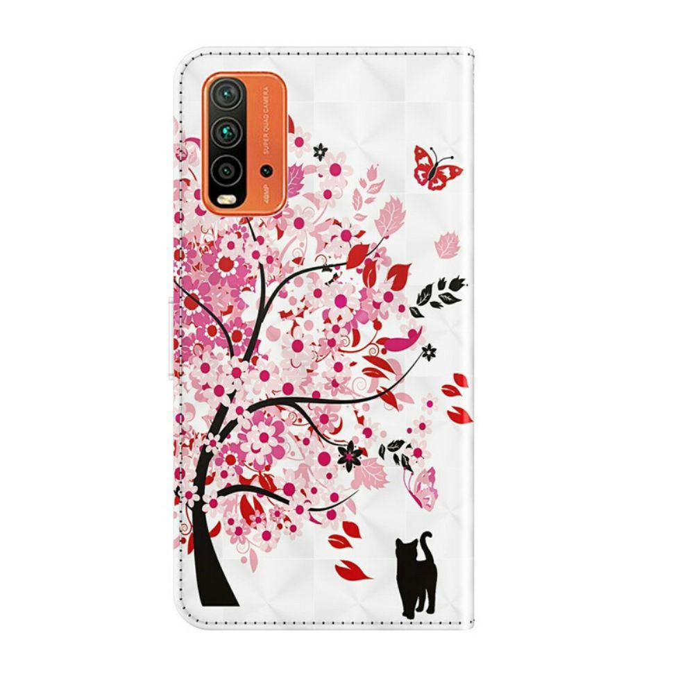 Lederhüllen Für Xiaomi Redmi 9T Rosa Baum