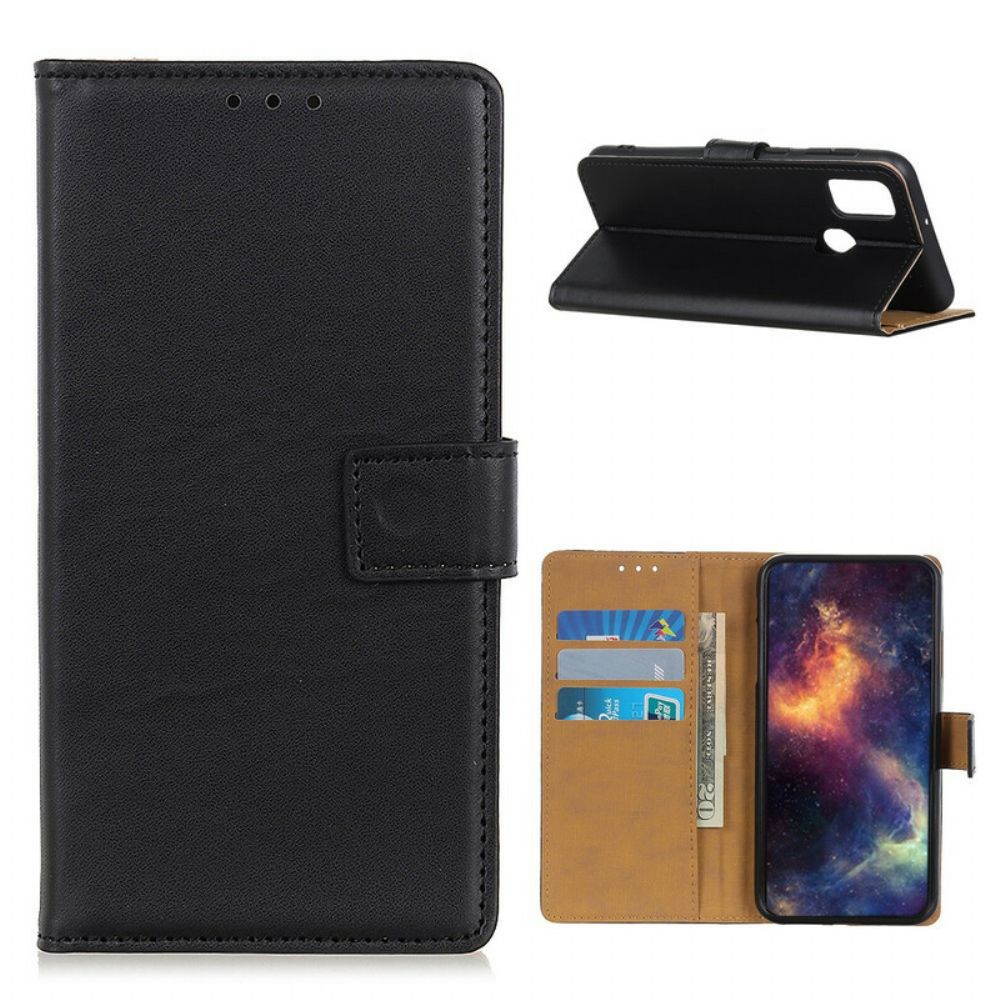 Flip Case Für OnePlus Nord N10 Einfaches Kunstleder