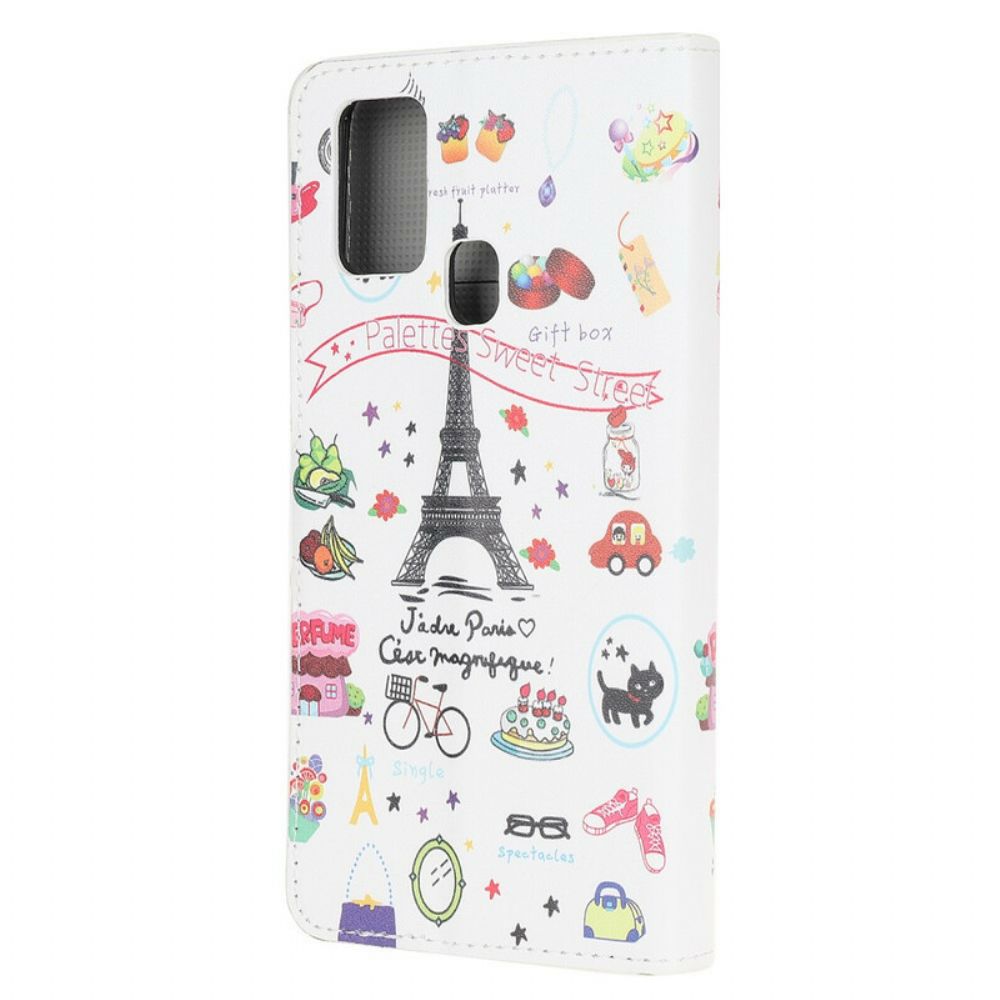 Flip Case Für OnePlus Nord N10 Ich Liebe Paris