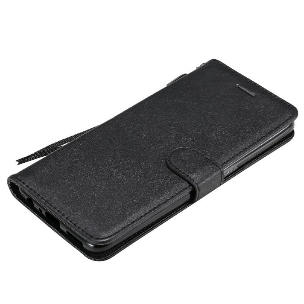 Flip Case Für OnePlus Nord N10 Mit Kordel Armband Lederoptik